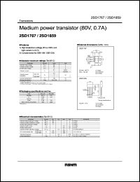 datasheet for 2SD1859 by ROHM