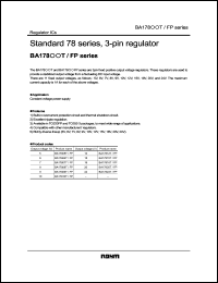 datasheet for BA17805T by ROHM