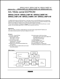 datasheet for BR93LC46RF-W by ROHM