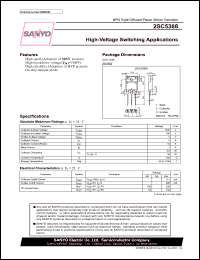 datasheet for 2SC5388 by SANYO Electric Co., Ltd.