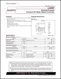 datasheet for LA5587 by SANYO Electric Co., Ltd.