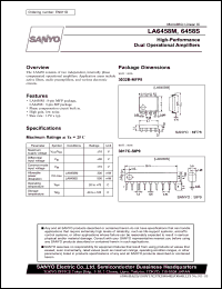 datasheet for LA6458M by SANYO Electric Co., Ltd.