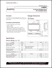 datasheet for LA6541 by SANYO Electric Co., Ltd.