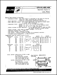 datasheet for LB1416 by SANYO Electric Co., Ltd.