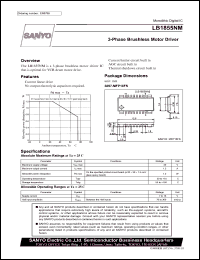 datasheet for LB1855NM by SANYO Electric Co., Ltd.