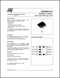 datasheet for ESDA6V1U1 by SGS-Thomson Microelectronics