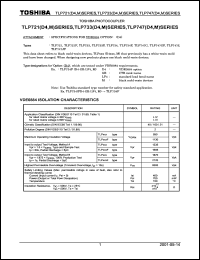 datasheet for TLP721 by Toshiba