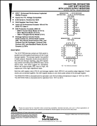 datasheet for SN74AHCT595PWR by Texas Instruments