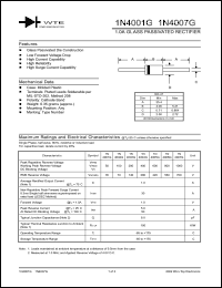 datasheet for 1N4001G-TB by 