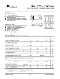 datasheet for 1N4150W-T1 by 
