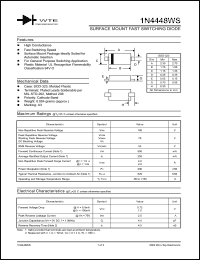 datasheet for 1N4448WS-T1 by 
