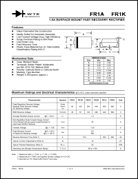 datasheet for FR1K-T1 by 