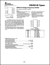 datasheet for CD4521BE by Texas Instruments