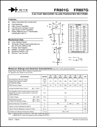 datasheet for FR802G by 