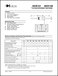 datasheet for HER157-T3 by 