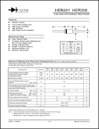 datasheet for HER203-T3 by 