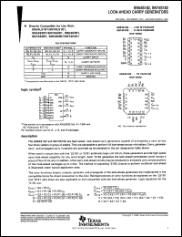datasheet for SN54S182J by Texas Instruments