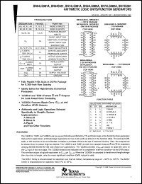 datasheet for SN54S381J by Texas Instruments
