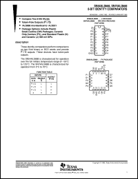 datasheet for SN54ALS688J by Texas Instruments