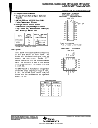 datasheet for SN74ALS520DW by Texas Instruments