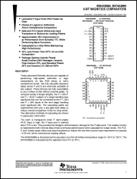 datasheet for SN54AS885JT by Texas Instruments