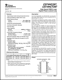 datasheet for CD54HC297F3A by Texas Instruments