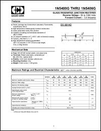 datasheet for 1N5406G by 