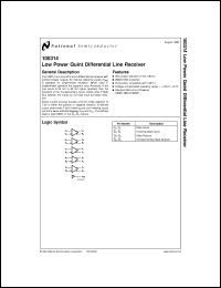 datasheet for 100314MDS by 