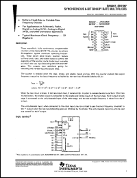 datasheet for SN5497J by Texas Instruments