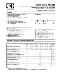 datasheet for 1N5402 by 