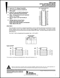 datasheet for 74ACT11240DBLE by Texas Instruments