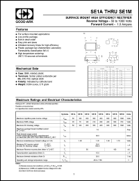 datasheet for SE1E by 