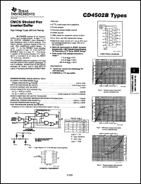 datasheet for CD4502BE by Texas Instruments