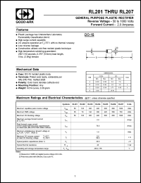 datasheet for RL201 by 