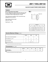 datasheet for ZMY5.6 by 