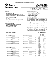 datasheet for CY74FCT162240CTPAC by Texas Instruments