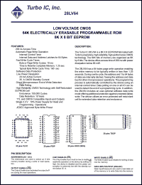 datasheet for 28LV64JC-4 by 