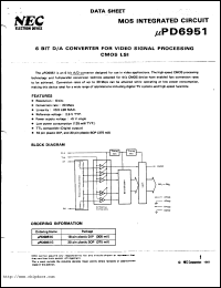 datasheet for uPD6951C by NEC Electronics Inc.