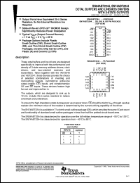 datasheet for SNJ54ABT2244FK by Texas Instruments