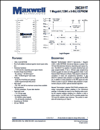 datasheet for 28C011TRT4FS15 by 