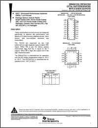 datasheet for SNJ54AC244W by Texas Instruments