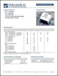 datasheet for SME1400B-10 by Watkins-Johnson (WJ) Company