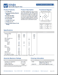 datasheet for HMJ8 by Watkins-Johnson (WJ) Company