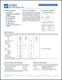 datasheet for HMJ4 by Watkins-Johnson (WJ) Company