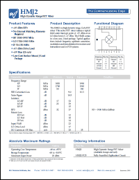 datasheet for HMJ2 by Watkins-Johnson (WJ) Company