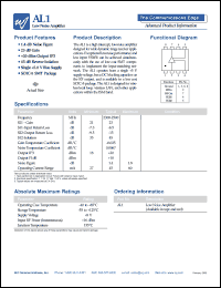 datasheet for AL1 by Watkins-Johnson (WJ) Company