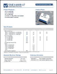 datasheet for SME1400B-17-PCB by Watkins-Johnson (WJ) Company