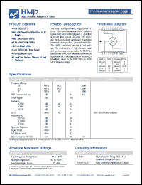 datasheet for HMJ7 by Watkins-Johnson (WJ) Company
