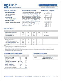 datasheet for FH101 by Watkins-Johnson (WJ) Company