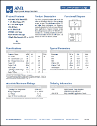 datasheet for AM1 by Watkins-Johnson (WJ) Company